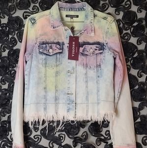 NWT- PASTEL JEAN JACKET BY VIGOSS
